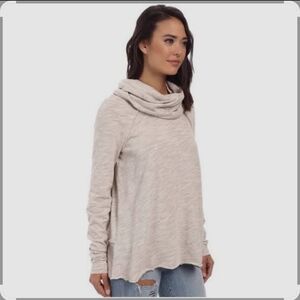Free People Cozy Cream Cowl Neck Sweater